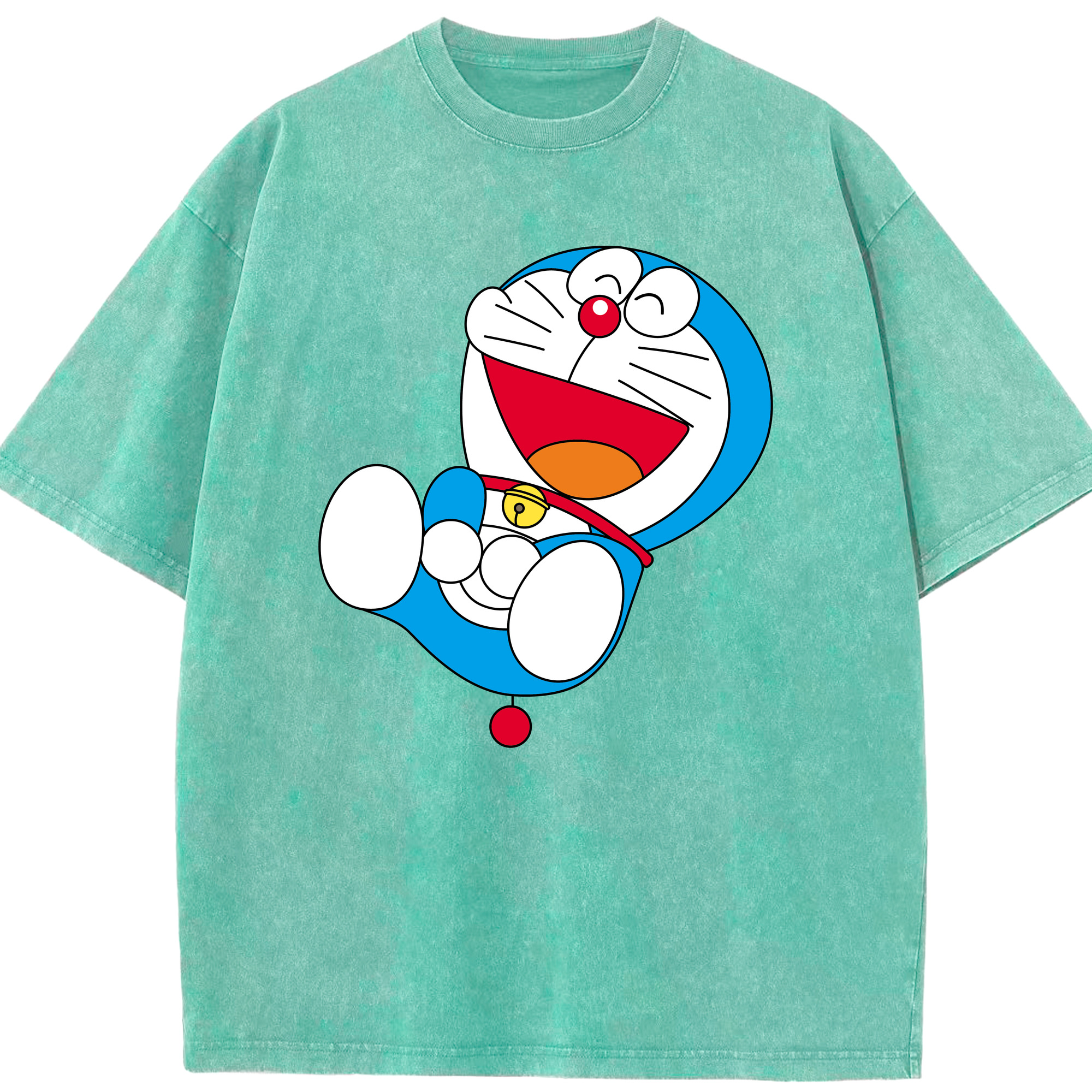 （画像用） ドラえもん Doraemon 綿100% ヴィンテージ風 半袖Tシャツ（フロントプリント）